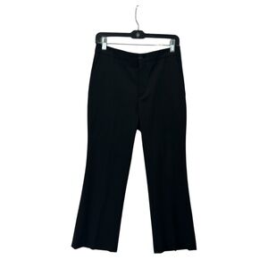 Miu Miu Black Wool Blend Flared Trouser Pants Size 40/US 4